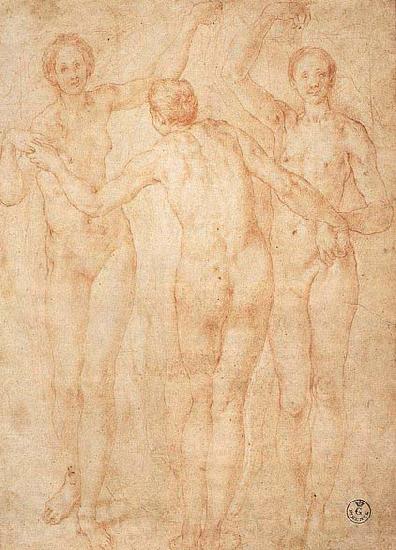 Jacopo Pontormo Three Graces